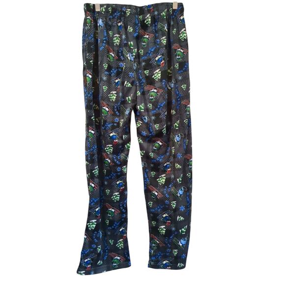 Hawke & Co Men's Size M Gray Skiing Penguin Print Pajama Pants Drawstring - Picture 2 of 7